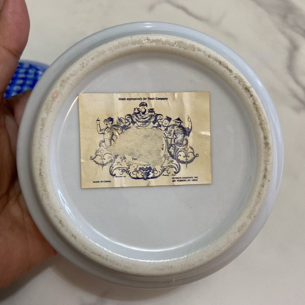Two's Company Decorative Potpourri with Blue Porcelain Blue and White Design - Picture 8 of 13